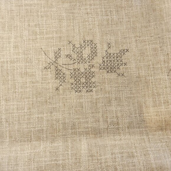 Rico Design Embroidery Tablecloth Kit 69900 Beige Stamped Cross Stitch Linen - Picture 16 of 16